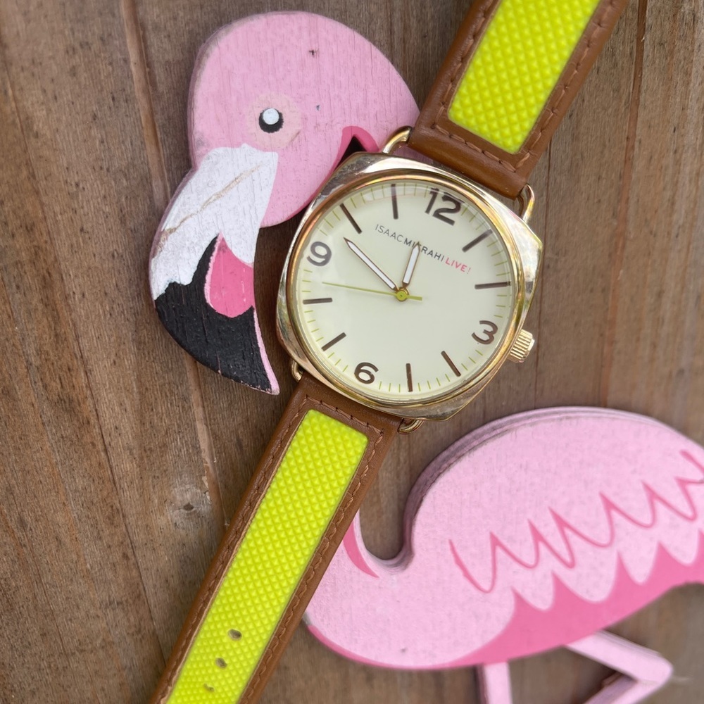 ISAAC MIZRAHI LIVE! Genuine Leather Watch - Picture 5 of 12